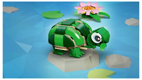 LEGO® CREATOR 31377 3 az 1-ben teknős szett tavirózsával (31377) 4. kép