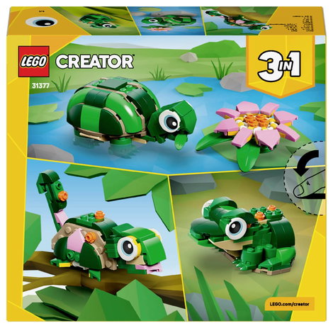 LEGO® CREATOR 31377 3 az 1-ben teknős szett tavirózsával (31377) 8. kép