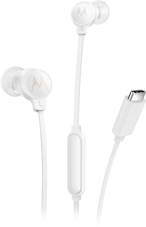 Motorola In Ear fejhallgató Fehér Mikrofon némítás