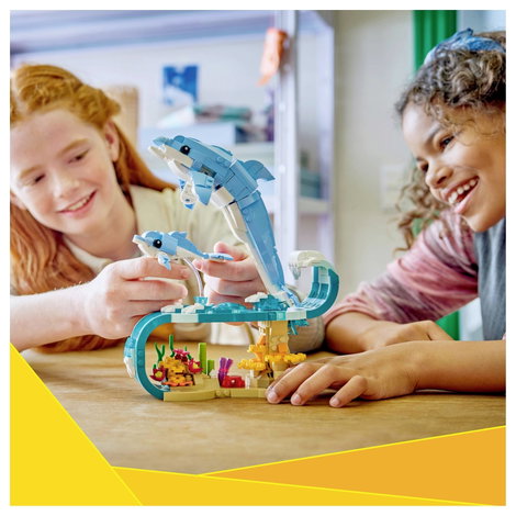 LEGO® CREATOR 31385 3 az 1-ben tengeri élőlény készlet: Gyönyörű delfinek (31385) 5. kép