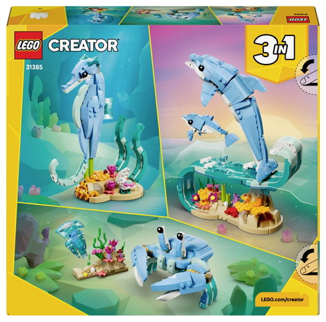 LEGO® CREATOR 31385 3 az 1-ben tengeri élőlény készlet: Gyönyörű delfinek (31385) 8. kép