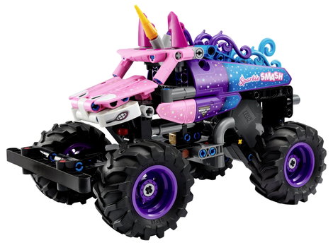 LEGO® TECHNIC 42220 Monster Jam™ Sparkle Smash™ visszahúzós motorral (42220) 2. kép