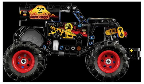 LEGO® TECHNIC 42219 Monster Jam™ Sírásó™ Tűz és Jég (42219) 3. kép