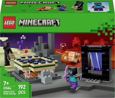 LEGO® MINECRAFT 21584 Utazás az Alvilág és Vég Portálján keresztül (21584) Játék játékosoknak