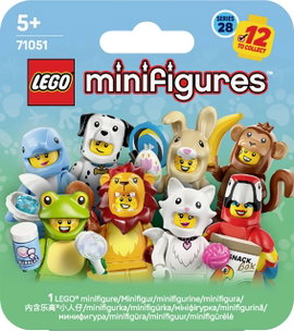 LEGO® Minifigures 71051 Minifigurák Állatok 28. sorozat (71051)  Meglepetésdoboz