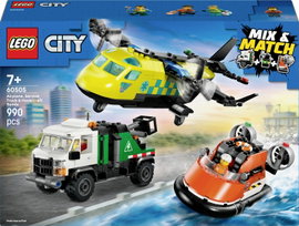 LEGO® CITY 60505 Kombinált készlet repülőgéppel, karbantartó járművel és légpárnás hajóval (60505)