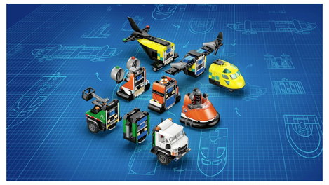 LEGO® CITY 60505 Kombinált készlet repülőgéppel, karbantartó járművel és légpárnás hajóval (60505) 3. kép