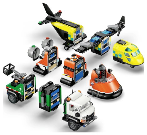LEGO® CITY 60505 Kombinált készlet repülőgéppel, karbantartó járművel és légpárnás hajóval (60505) 5. kép