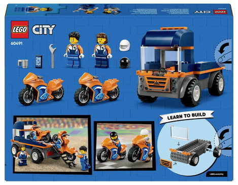 LEGO® CITY 60491 motorkerékpár-szállító (60491) 2 minifigura készlet 8. kép