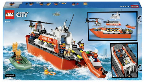 LEGO® CITY 60504 Parti őrség mentőhajója helikopterrel (60504) 8. kép