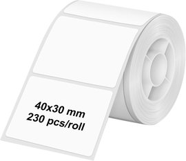 Olympia Etikettek (tekercs) 40 x 30 mm Termodirekt papír Fehér 1 db 6320 Univerzális etikett