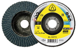 Klingspor 322783 SMT 624 csiszolólap, 180 x 22,23 mm, 40-es szemcseméretű, domború Ø 180 mm 10 db