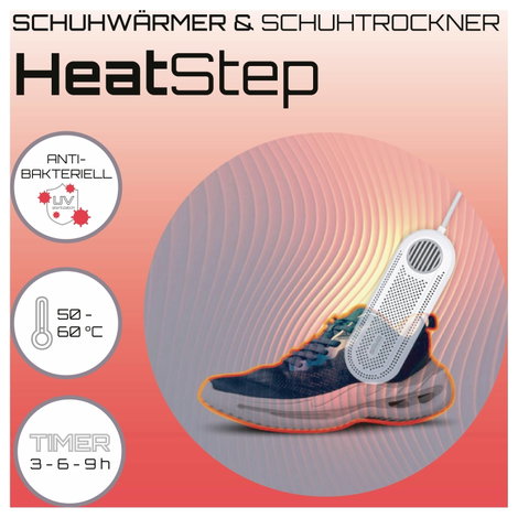 Silva SST 100 UV 513003 Cipőszárító (H x Sz x Ma) 6.5 x 18.7 x 2.7 cm Fehér, Szürke 7. kép