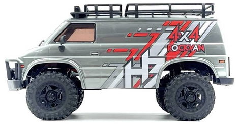 Hobby Plus 1:18 Crawler CR18P EVO-V2 Rock Van grey RTR 1:18 Brushed RC modellautó Crawler 4WD 2,4 GH 2. kép