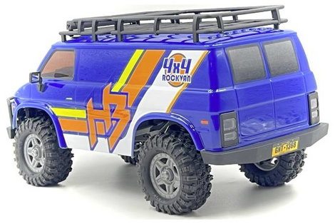 Hobby Plus 1:18 Crawler CR18P EVO-V2 Rock Van 1:18 Brushed RC modellautó Crawler 4WD 2,4 GHz 4. kép