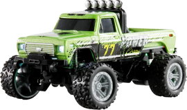 Amewi Die Cast Zöld Brushed 1:64 RC modellautó Elektro Monstertruck 2WD RtR 2,4 GHz