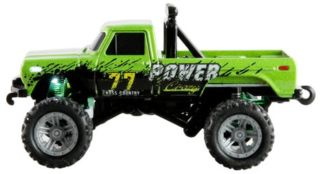Amewi Die Cast Zöld Brushed 1:64 RC modellautó Elektro Monstertruck 2WD RtR 2,4 GHz 3. kép