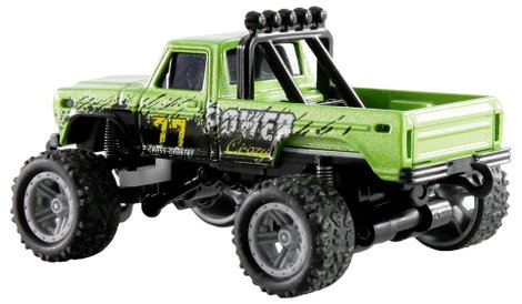 Amewi Die Cast Zöld Brushed 1:64 RC modellautó Elektro Monstertruck 2WD RtR 2,4 GHz 4. kép