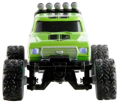 Amewi Die Cast Zöld Brushed 1:64 RC modellautó Elektro Monstertruck 2WD RtR 2,4 GHz 6. kép