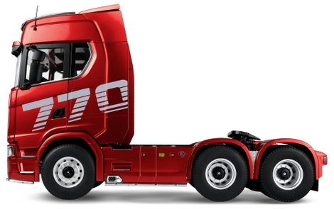 Amewi 22703 Scania 770 S 6x6 1:14 Elektro RC modell teherautó RtR Akkuval és töltőkészülékkel, Fénye 2. kép