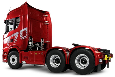 Amewi 22703 Scania 770 S 6x6 1:14 Elektro RC modell teherautó RtR Akkuval és töltőkészülékkel, Fénye 3. kép