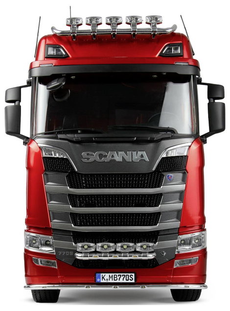 Amewi 22703 Scania 770 S 6x6 1:14 Elektro RC modell teherautó RtR Akkuval és töltőkészülékkel, Fénye 4. kép