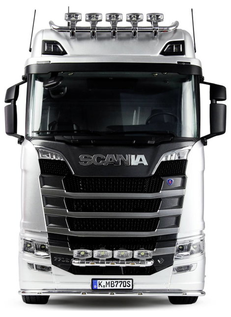 Amewi 22714 Scania 770 S 6x6 1:14 Elektro RC modell teherautó RtR Akkuval és töltőkészülékkel, Fénye 4. kép