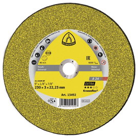 Klingspor A 24 Extra 13492 Vágótárcsa, egyenes 230 mm 25 db Fém