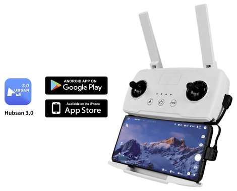 Hubsan Zino Mini Pro-2025 Quadrokopter RtF Kamerás repülés Fehér (matt) 8. kép