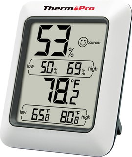 ThermPro TP-50 Hőmérséklet- és légnedvesség mérő Fehér TP-50
