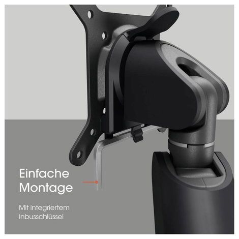 Vogels MOMO 4138 Monitor asztali tartó 25,4 cm (10) - 109,2 cm (43) Fekete Forgatható, Állítható mag 8. kép