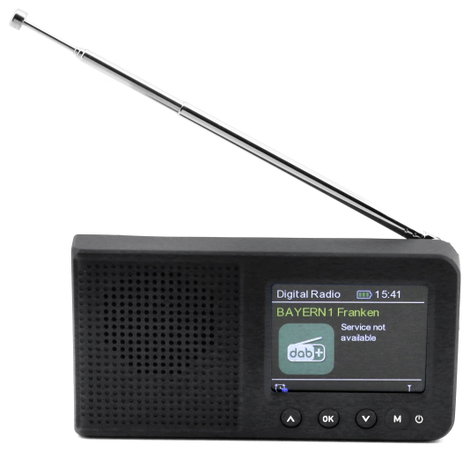 soundmaster Asztali rádió DAB+, FM Bluetooth®, AUX, DAB+, URH Ébresztő funkció Fekete 4. kép