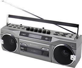 soundmaster Retro kazettás magnó rádióval DAB+, FM Kazetta, DAB+, URH, Bluetooth®, AUX