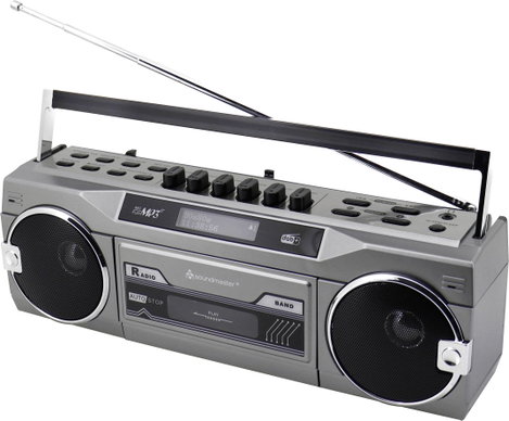 soundmaster Retro kazettás magnó rádióval DAB+, FM Kazetta, DAB+, URH, Bluetooth®, AUX