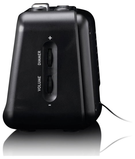 Lenco Asztali rádió FM, AM URH, USB Ébresztő funkció Fekete 5. kép