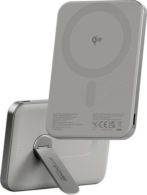 PanzerGlass empower Bank Powerbank 5000 mAh Magsafe, Qi Wireless Charging USB-C® állapotjelző