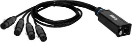 DEFENDER by Adam Hall K4CATBOXXF3 DMX, Audio Átalakító [1x RJ45 - 4x XLR alj, 3 pólusú] 0.3 m
