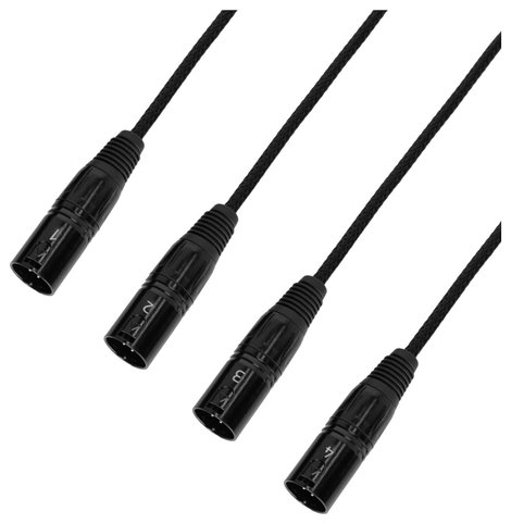 DEFENDER by Adam Hall K4CATBOXXM3 Audio, DMX, XLR Átalakító [1x RJ45 - 4x XLR dugó, 3 pólusú] 0.3 m 2. kép