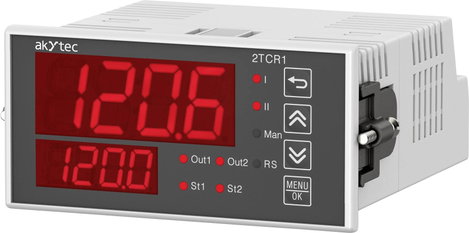 akYtec 2TCR1-P2.RR 151437 SPS szabályozó modul 24 V/DC, 230 V/AC