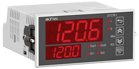 akYtec 2TCR1-P2.RR 151437 SPS szabályozó modul 24 V/DC, 230 V/AC 2. kép