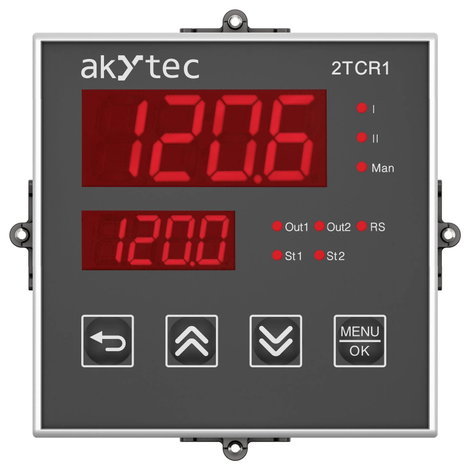 akYtec 2TCR1-P1.RR 151435 SPS szabályozó modul 24 V/DC, 230 V/AC 2. kép