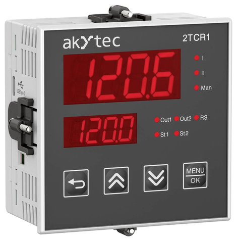 akYtec 2TCR1-P1.RR 151435 SPS szabályozó modul 24 V/DC, 230 V/AC 3. kép