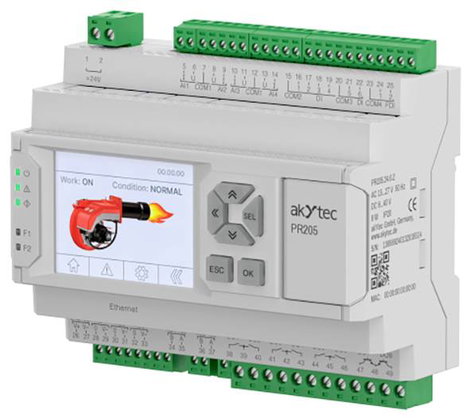 akYtec PR205.24.5.2 156317 SPS vezérlő relé 24 V/DC