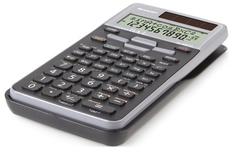 Sharp EL-520 T-GY Iskolai számológép Fekete, Viola (Sz x Ma x Mé) 80 x 14 x 158 mm 2. kép