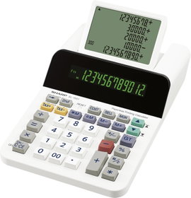 Sharp Tischrechner anzeigend EL-1501 Asztali számítógép Fehér Kijelző (számjegy): 12