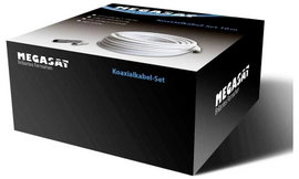 MegaSat 100146 Koaxiális vezeték Fehér 20 m