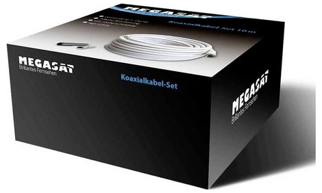 MegaSat 100146 Koaxiális vezeték Fehér 20 m