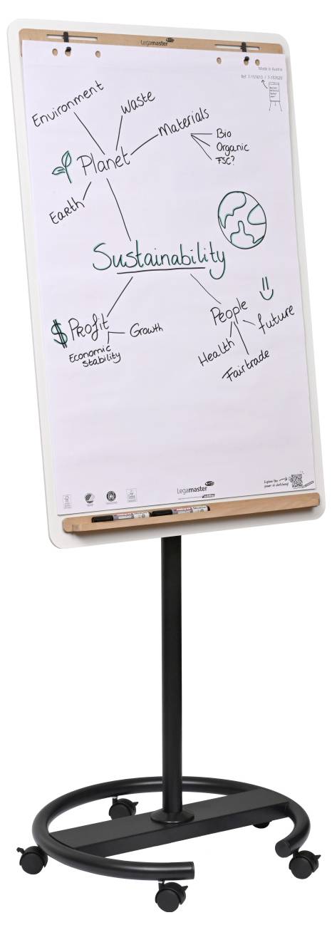 Legamaster Mobil flipchart SKETCH INFINITE (Sz x Ma x Mé) 690 x 2050 x 640 mm Fehér, Fa, Fekete Letö 13. kép