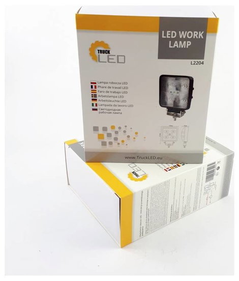 KAMAR Munkafényszóró 10 V/DC, 12 V/DC, 24 V/DC, 30 V/DC LED Quadrat 10-30V L2204 L2204 (Sz x Ma x Mé 8. kép