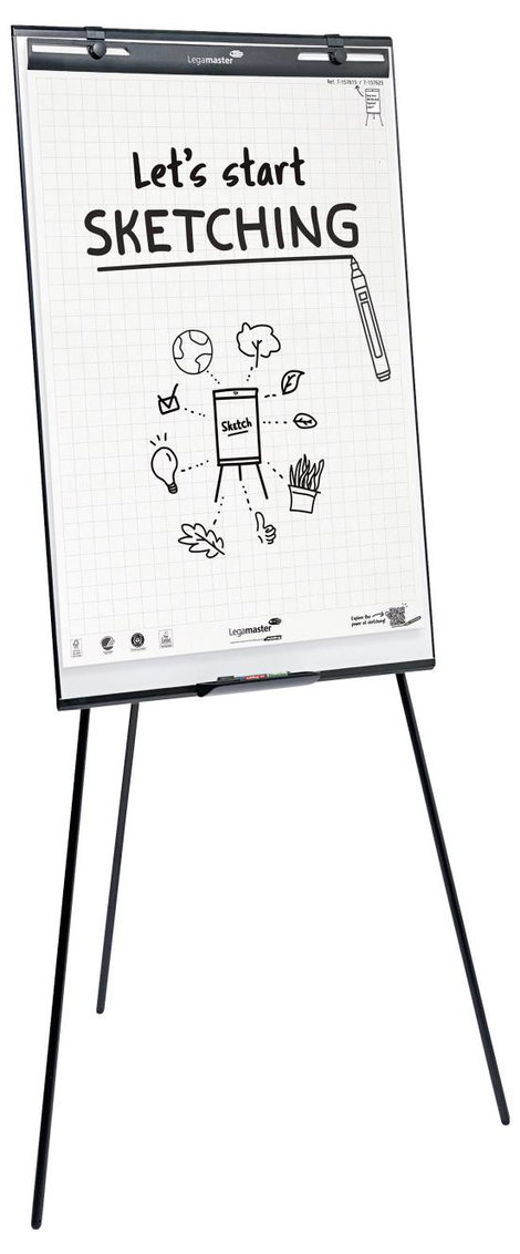 Legamaster Flipchart SKETCH EASY (Sz x Ma x Mé) 845 x 1870 x 775 mm Letörölhető, Írható, Állítható m 6. kép